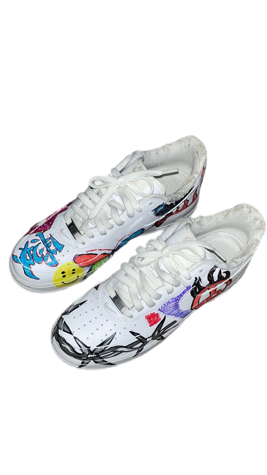 “BORN ALONE” AF1 sneakers